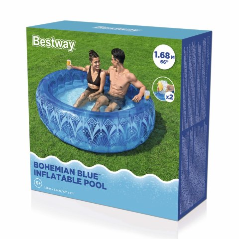 Dmuchany Basen 168 x 53 cm Niebieski Bestway 54479