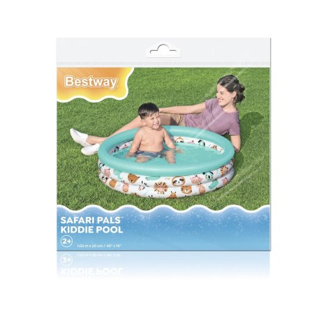 Dmuchany Basen Ogrodowy Dla Dzieci Zwierzątka 102 cm Bestway 51008