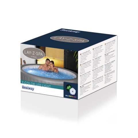 Lampka Basenowa Spa Lay-Z-Spa LED 7 kolorów Bestway 60303