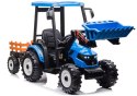 Traktor Na Akumulator Z Przyczepą Hercules Niebieski 24V
