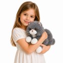 Pluszowy Kot Perski Maskotka Przytulanka Obciążeniowe Łapki Szary 50 cm