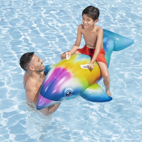 Dmuchany Delfin Do Pływania Tęczowy Dolphin Daydream Ride-On Bestway 41541