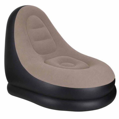 Fotel z podnóżkiem wypoczynkowy dmuchany sofa pufa pompka zestaw 2w1
