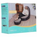 Fotel z podnóżkiem wypoczynkowy dmuchany sofa pufa pompka zestaw 2w1