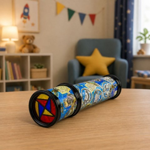 Klasyczny Kalejdoskop Dla Dzieci Kolorowa Luneta Zabawka Edukacyjna 20 cm